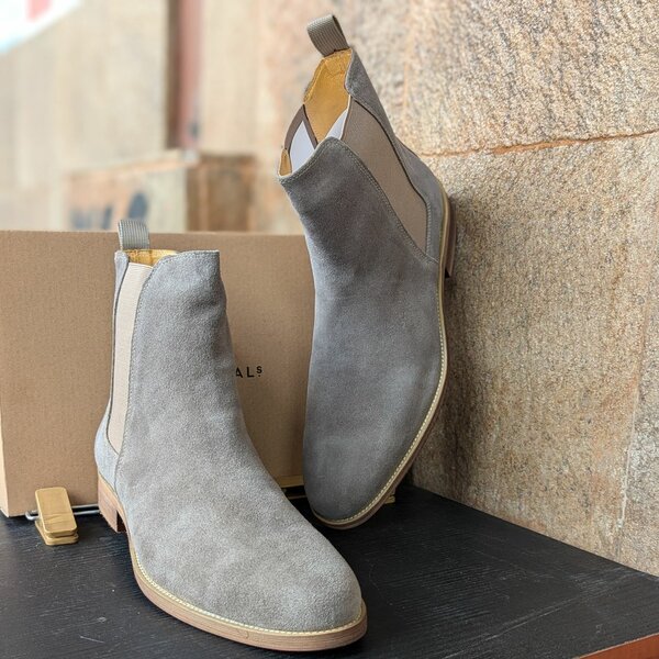 BERLUTI PARIS SUED BOOTS