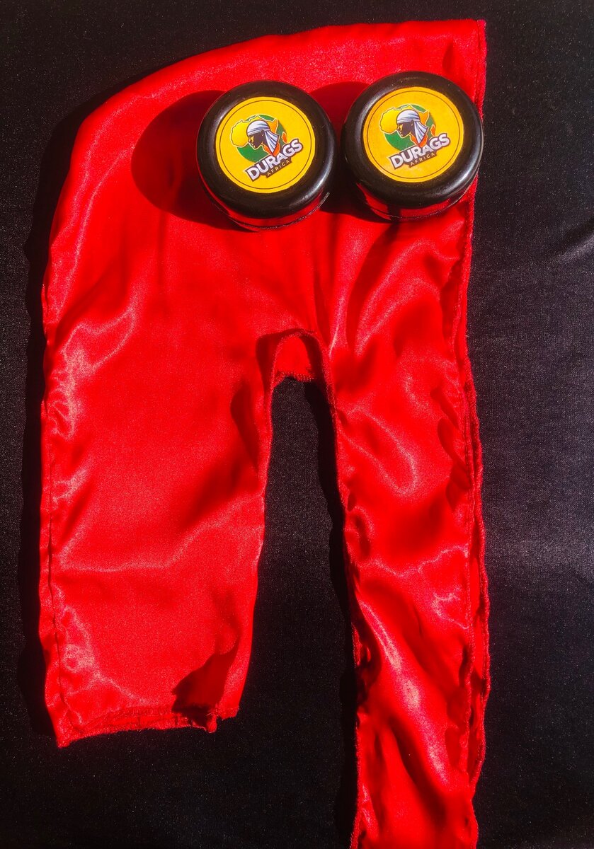 Red  silk durag