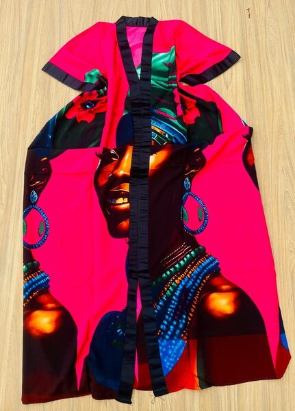 Long dress with inner belt