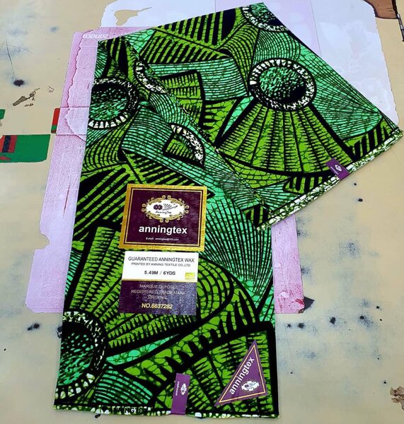 Original Cotton Wax Chitenge Fabric with 6 Yard Print