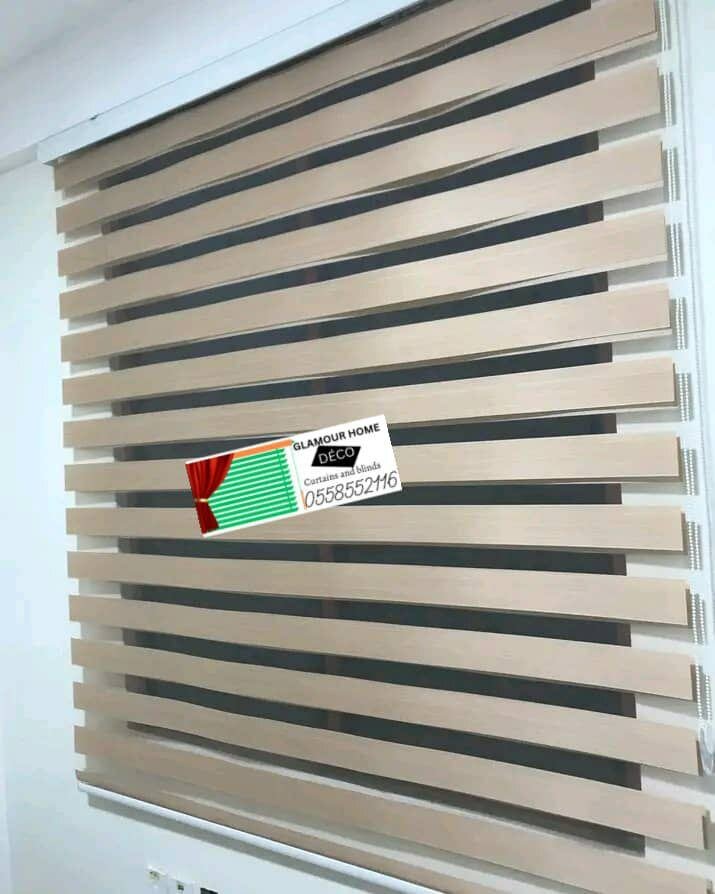 Sunscreen zebra blinds