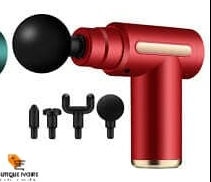Pistolet de massage professionnel Le pistolet de massage à vibration avec 4 têtes.