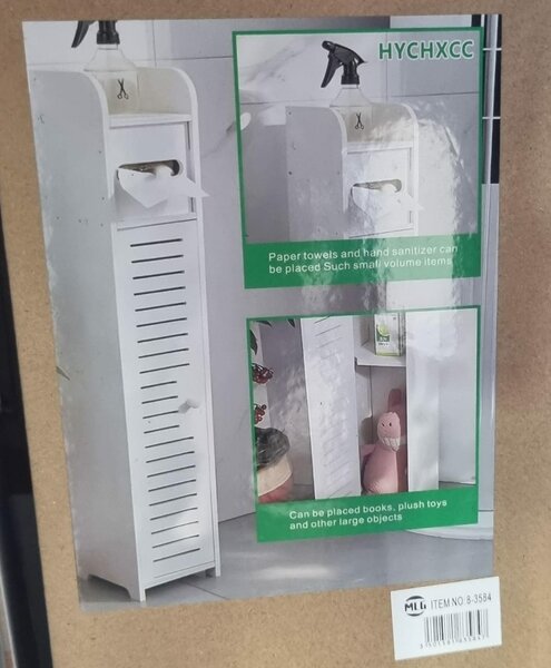 Armoire de rangement compacte blanche
