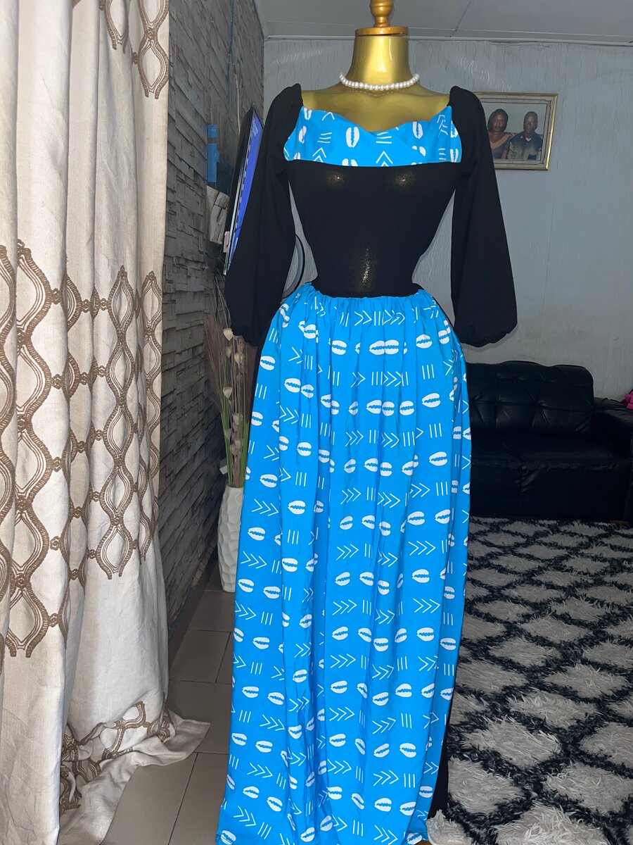 Robe élégante à motifs africains