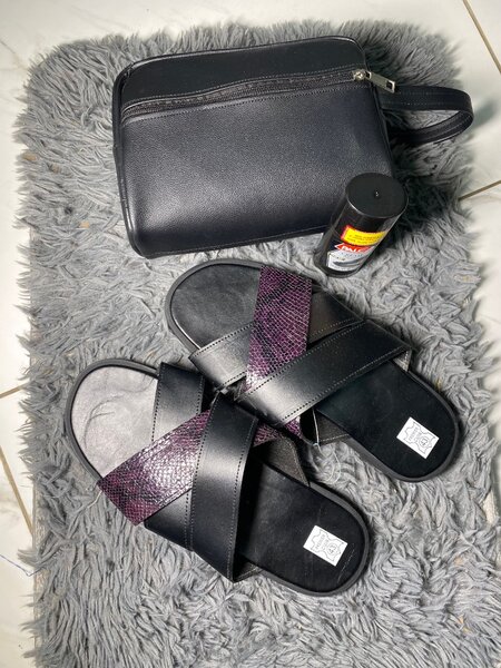 Sandales noire bride croisées