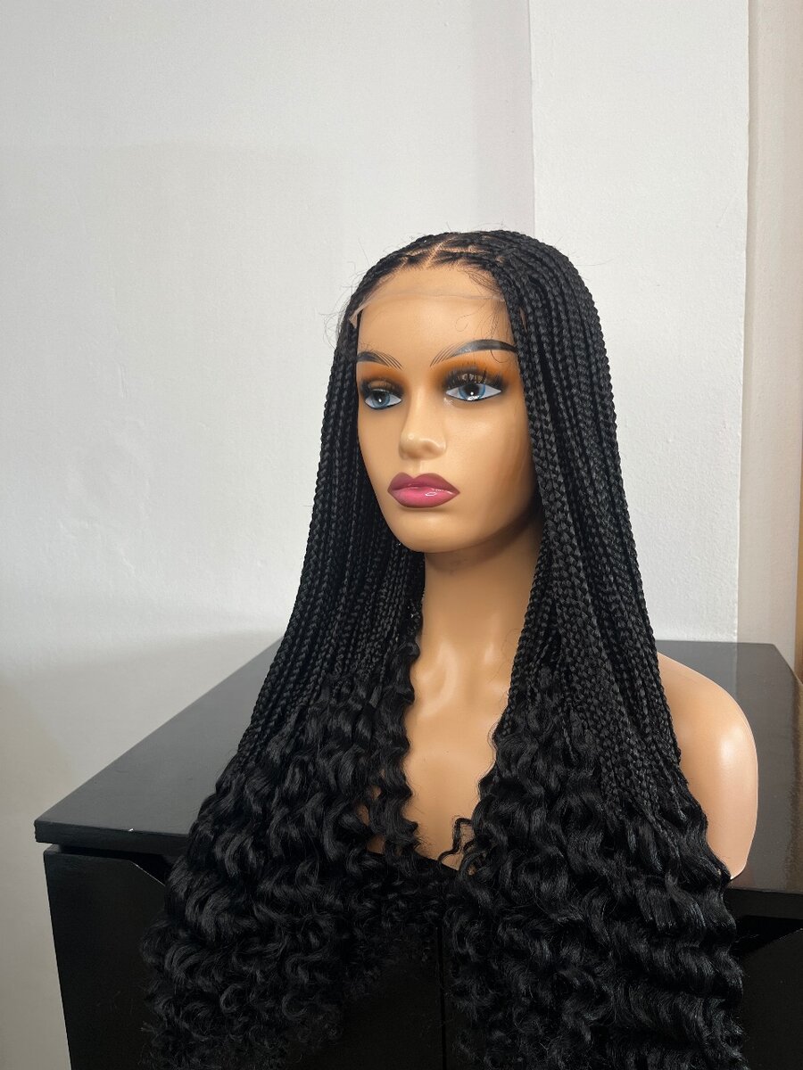 4x4 closure braided wig