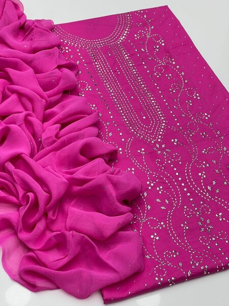 Gtm lawn Mukesh work 3 pc,