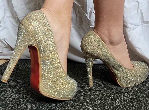 Туфли с блёстками