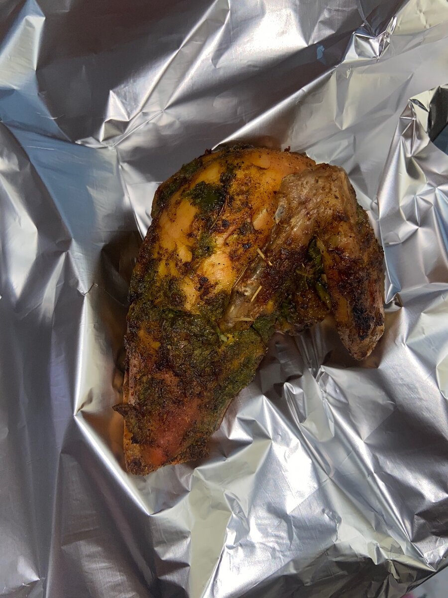 Poulet braisé attieke