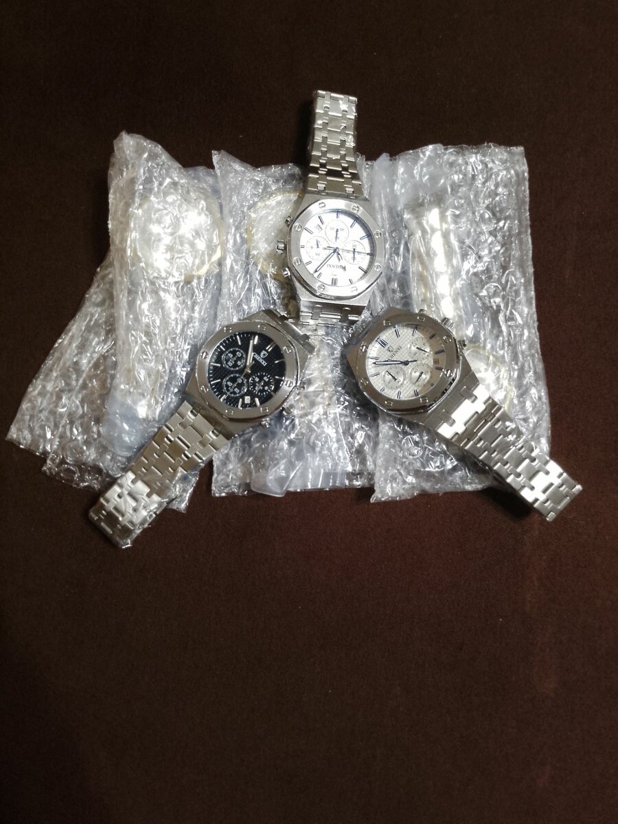 Montre mécanique argenté