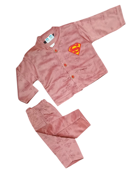 New born baby Unisex 2 pcs Velour Trouser shirt suit