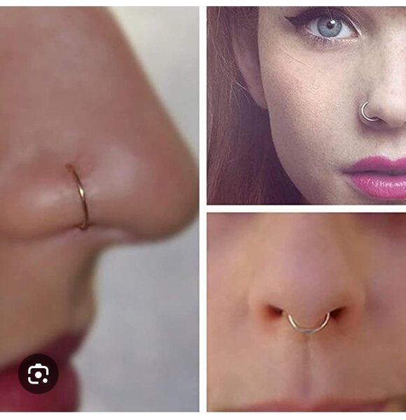 Faux piercing de nez