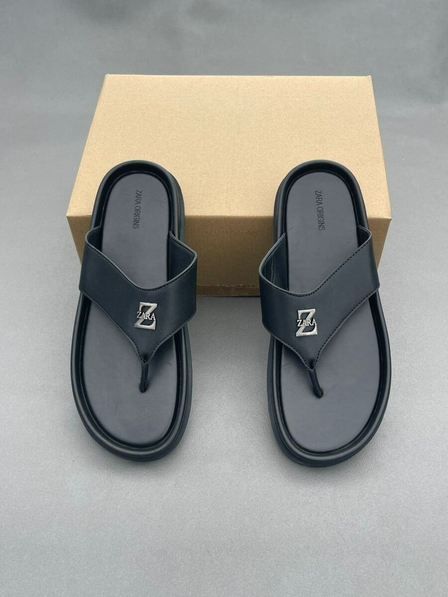 Tongs en cuir élégants ZARA