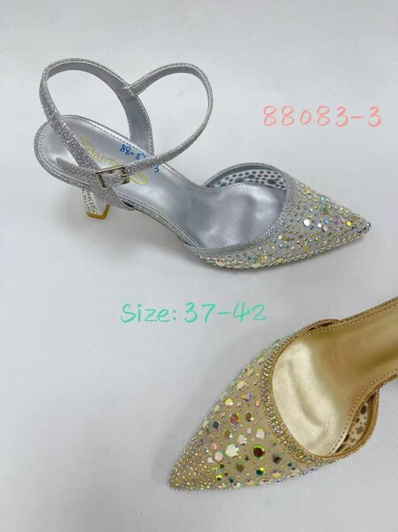 Sandales à talons strass femme