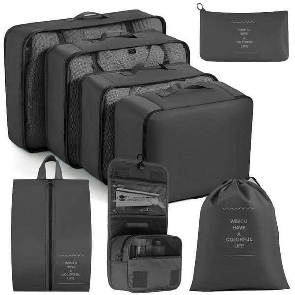 Ensemble Sac rangement, Organisateur de voyage 8pcs