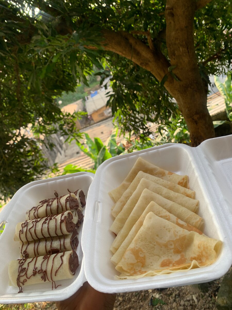 Crêpes farcies au chocolat