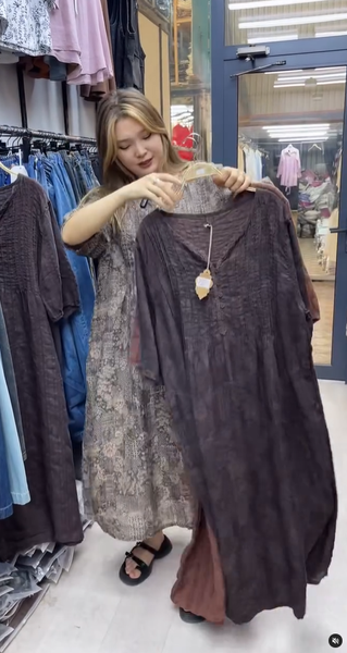 платье серое