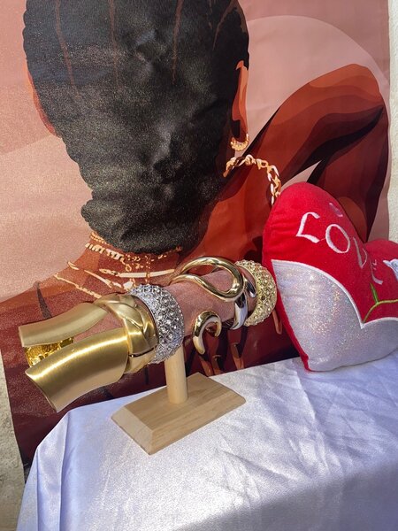 Bracelet en argent et doré