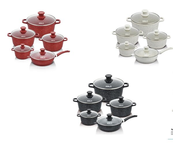 10 pieces granite cookware