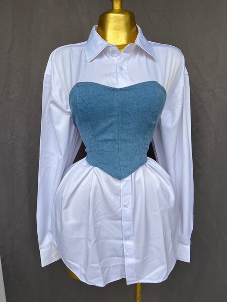 Chemise avec corset amovible