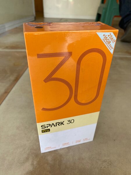 Tecno Spark 30 Pro 256GB with 16GB RAM 100%