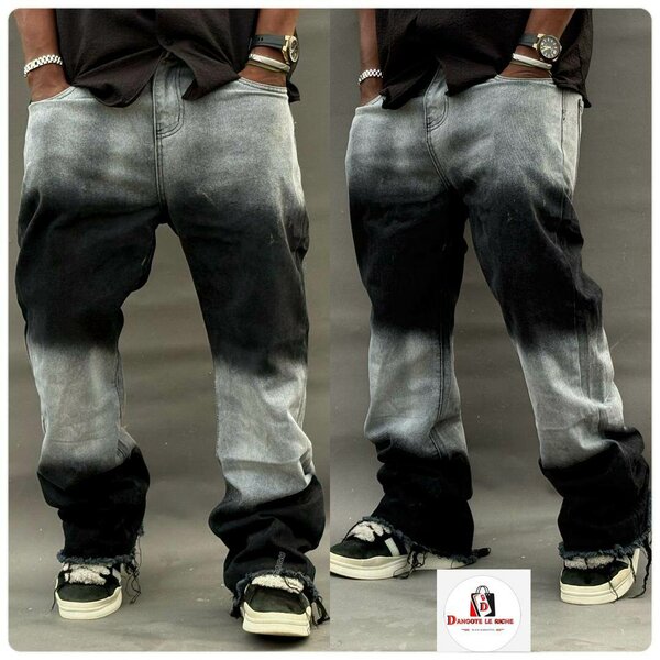 Jean dégradé style urbain