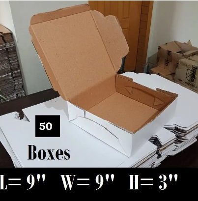 50 pcs Cardboard Boxes For Courier Gifts Cake Packing