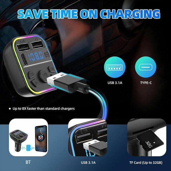 Car FM Transmitter Charger