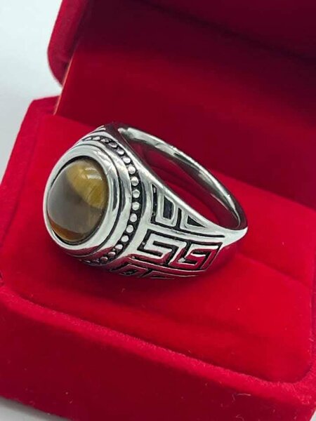 Bague or plaqué inoxydable et durable