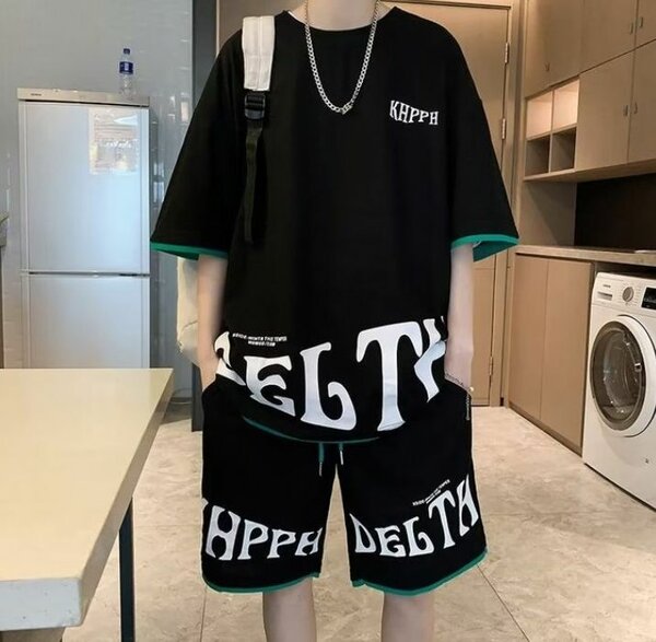 Fashion 2pcs Men's Short Sleeve T-shirt