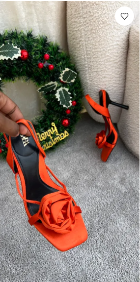 Christmas Orange Sling Back floral