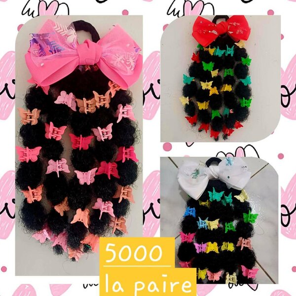 Postiches colorés pour cheveux