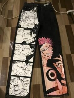 Jeans personnalisés anime