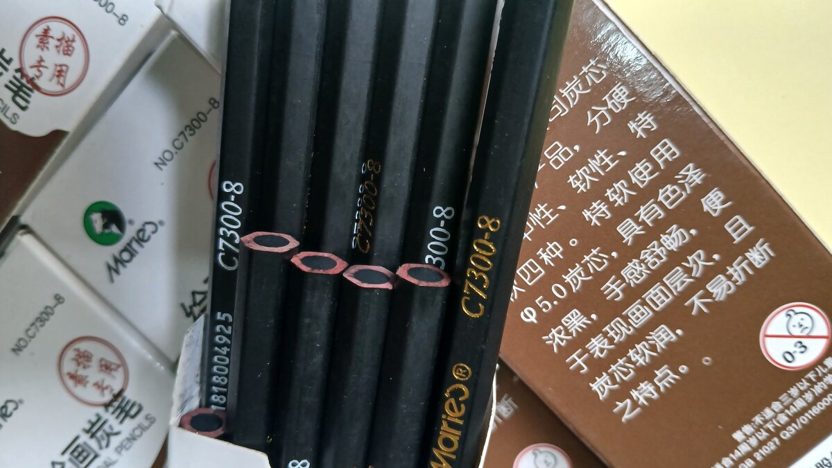 Crayons Fusain Maries Professionnels