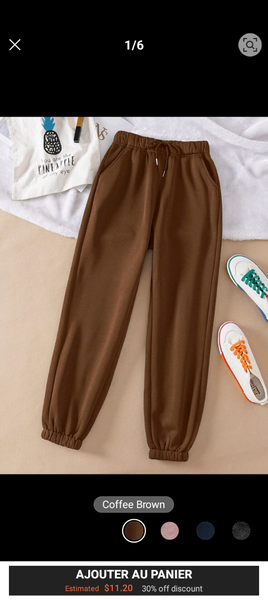 Pantalon Jogging Marron