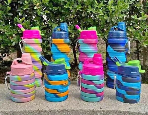 Gourdes pliables colorées