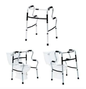 Imported Aluminum Walker Height Adjustable, Portable, Folding For Patients, Adults & Elderly People