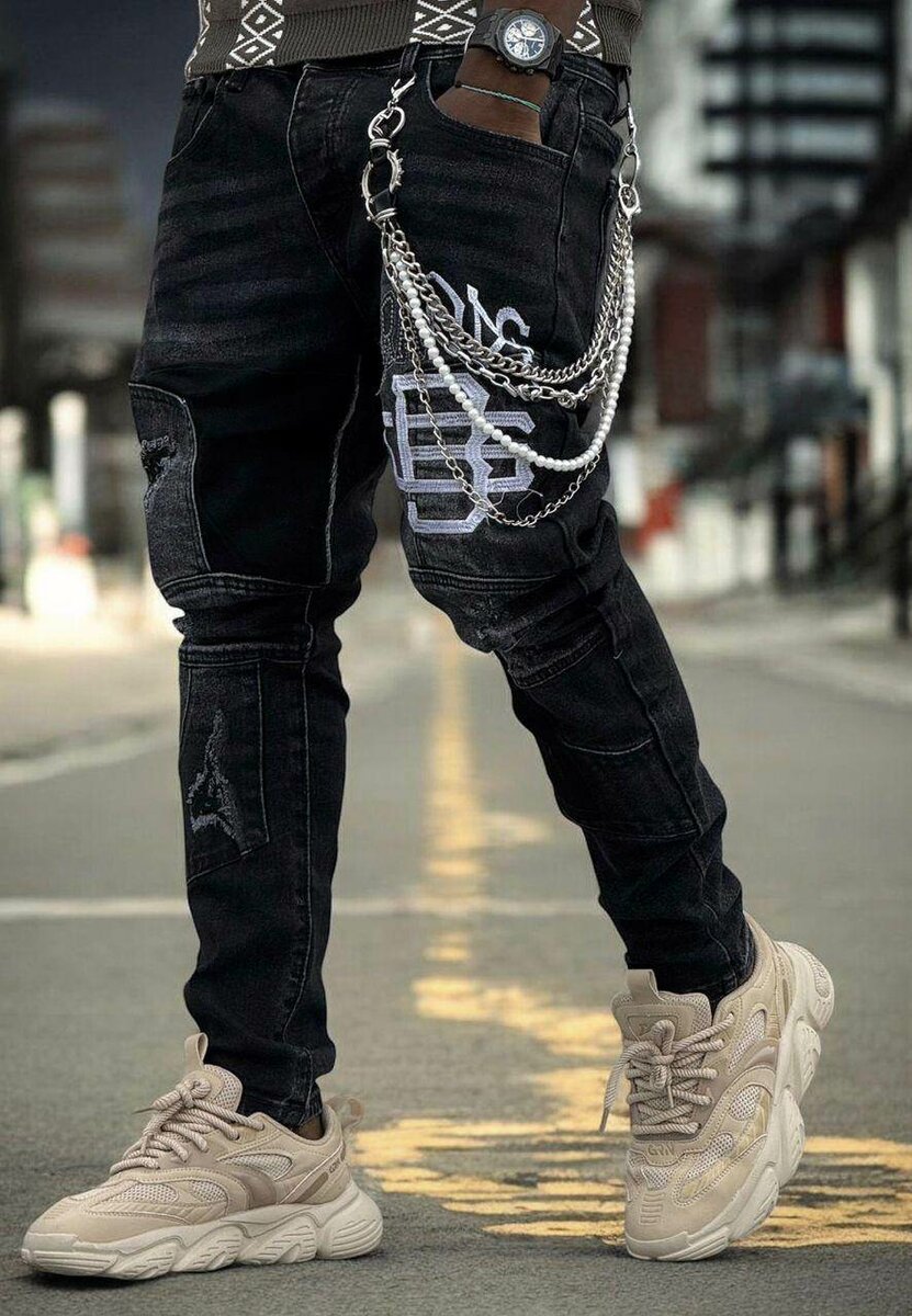 Jeans décontractés ajustés