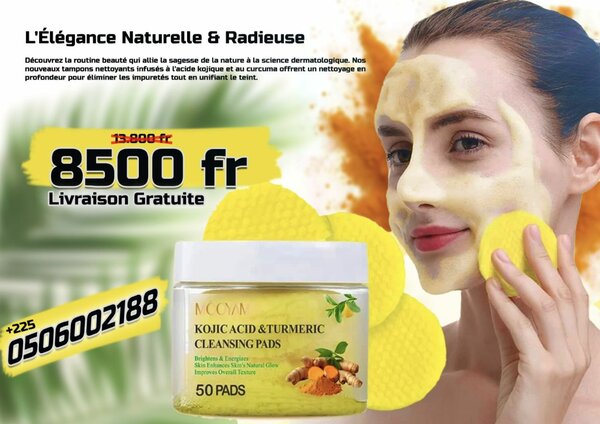 Pads Nettoyants Kojic et Curcuma