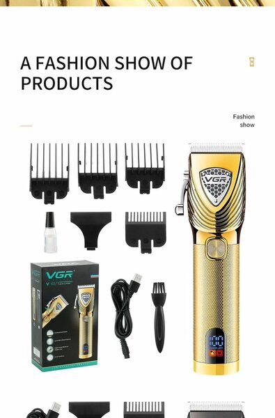 Tondeuse professionnelle dorée