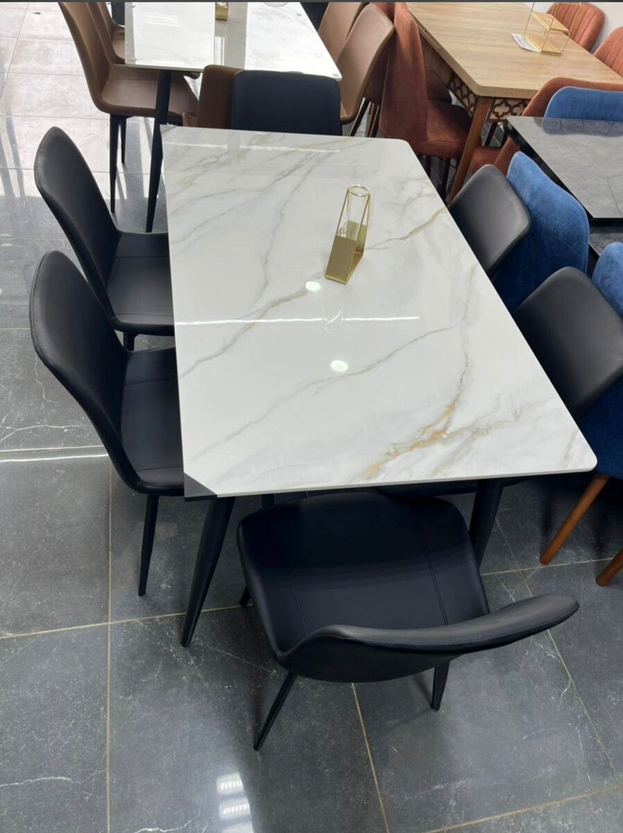 table à manger marbre 6 places