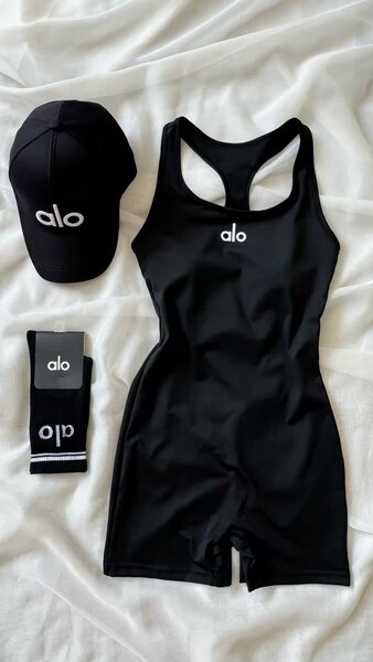 Ensemble de sport noir Alo