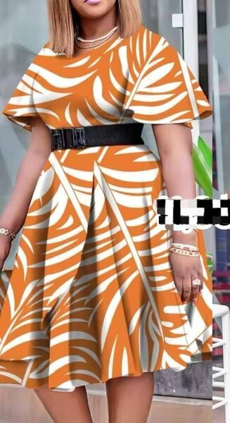 Robe élégante multicolore