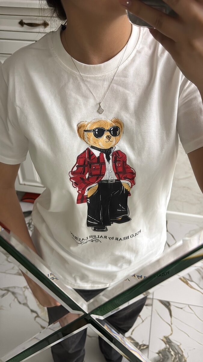 Новые, футболки с мишкой ralph lauren в наличии