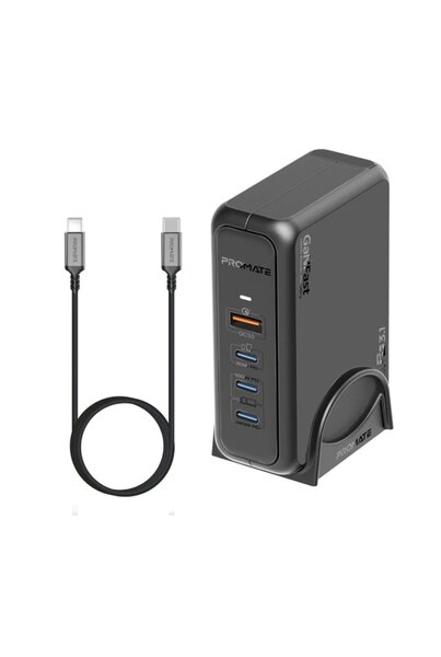 Promate Super Speed GaNFast PD3.1 Charging Station with 140W