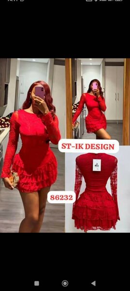 Robe moulante rouge élégante