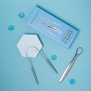 Gratte-langue en acier inoxydable