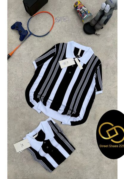 Chemise Polo à Rayures Homme