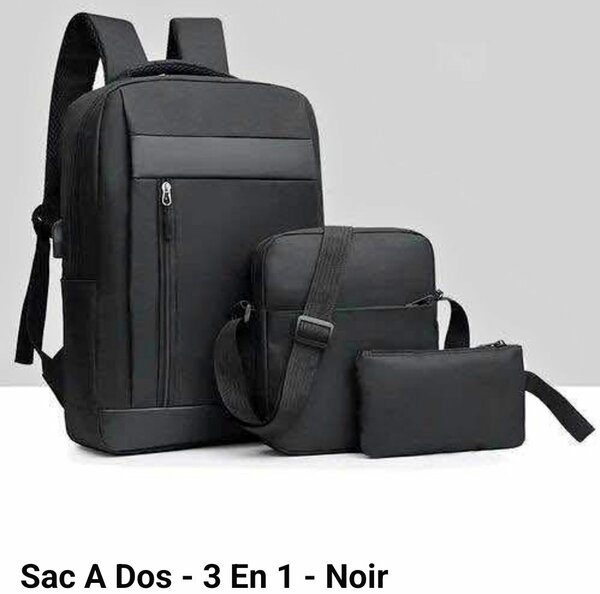 Sac à Dos 3 en 1 Noir
