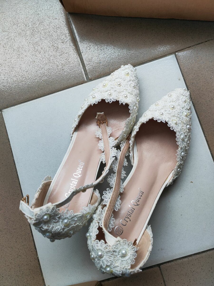 Escarpins Mariage Dentelle Élégante